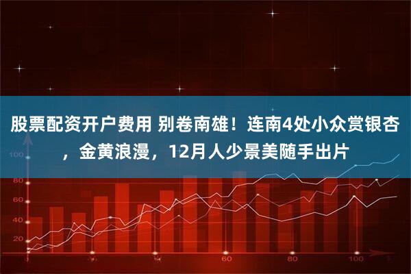 股票配资开户费用 别卷南雄！连南4处小众赏银杏，金黄浪漫，12月人少景美随手出片